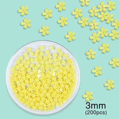 100/200 vnt akrilo spalvos nagų dailės gėlės mišraus dydžio kalnų krištolo karoliukų perlų dekoravimas „pasidaryk pats“ dizaino nagų aksesuarai manikiūro reikmenys