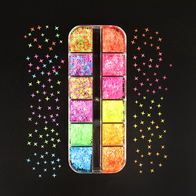 Serija zvjezdanog neba Šljokice za nokte Zlatne srebrne pahuljice Ukrasi za nokte 3D zvjezdane kriške Dodaci za DIY dizajn manikure