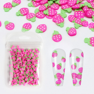 Gyanta gyümölcs szelet körömdíszítések színes citrom eper szeletek puha agyag alkatrészek manikűr design köröm kellékek kiegészítők