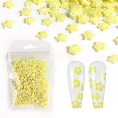 Gyanta gyümölcs szelet körömdíszítések színes citrom eper szeletek puha agyag alkatrészek manikűr design köröm kellékek kiegészítők