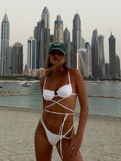 ZRTAK Leopard Swimwear Szexi Bikini Patchwork Női fürdőruha 2022 fürdőruha nyomtatott bikini szettek Solid Beachwear Cup