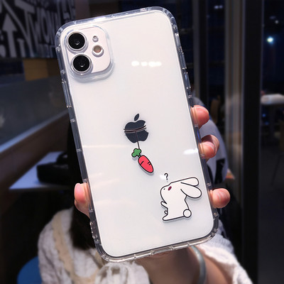 Cute Cartoon Animal Cat Clear Case Phone Για iPhone 14 Pro Max 13 12 11 X XS XR 7 8 Plus Mini Funny Διαφανές Μαλακό Πίσω κάλυμμα