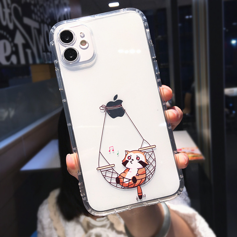 Cute Cartoon Animal Cat Clear Case Phone Για iPhone 14 Pro Max 13 12 11 X XS XR 7 8 Plus Mini Funny Διαφανές Μαλακό Πίσω κάλυμμα