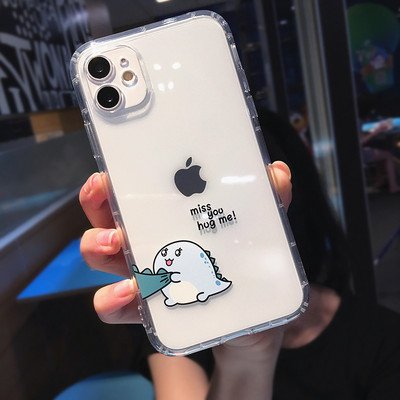 Cute Cartoon Animal Dinosaur Dose Phone Case για iPhone 14 Pro Max 13 12 11 X XS XR 7 8 Plus Διαφανές μαλακό κάλυμμα αντικραδασμικό