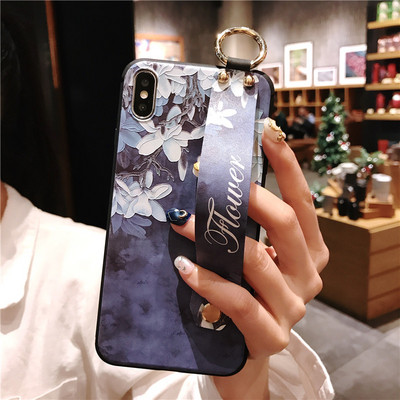 Θήκη τηλεφώνου Rose Wristband για iPhone 13 14 Pro 11 12 Soft TPU Flower Phone Case για iPhone 14 Xs Max 7 8 SE 2 X XR Funda