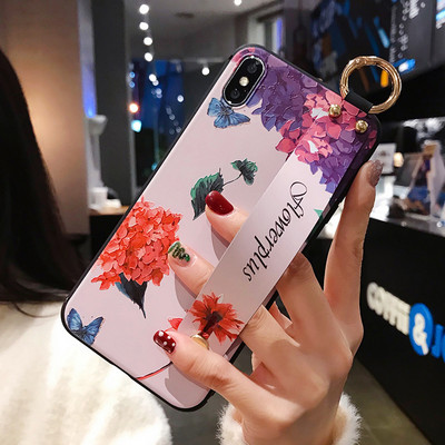 Θήκη τηλεφώνου Rose Wristband για iPhone 13 14 Pro 11 12 Soft TPU Flower Phone Case για iPhone 14 Xs Max 7 8 SE 2 X XR Funda
