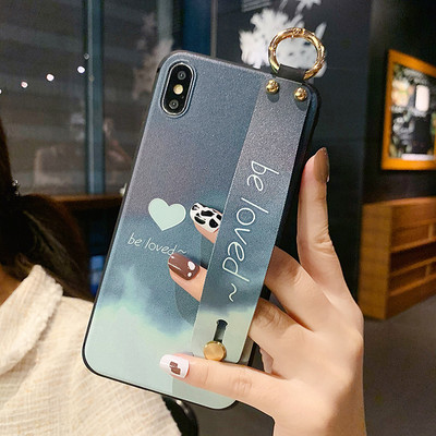 Θήκη τηλεφώνου Rose Wristband για iPhone 13 14 Pro 11 12 Soft TPU Flower Phone Case για iPhone 14 Xs Max 7 8 SE 2 X XR Funda