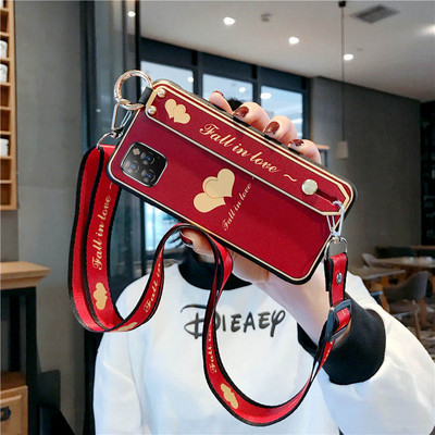 Για iPhone SE 11 12 13 14 Pro Xs Max Cute Panda Cat λουράκι καρπού με κορδόνι λαιμού ιμάντα ώμου για iPhone 6 7 8 Plus X Xr