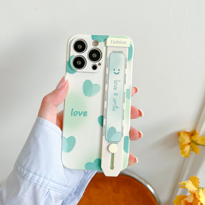 Калъф за телефон с каишка за китка за iPhone 11 12 13 Pro Max Xs Max XR 7 8 Plus SE Rose Flower Fruits Силиконов защитен капак