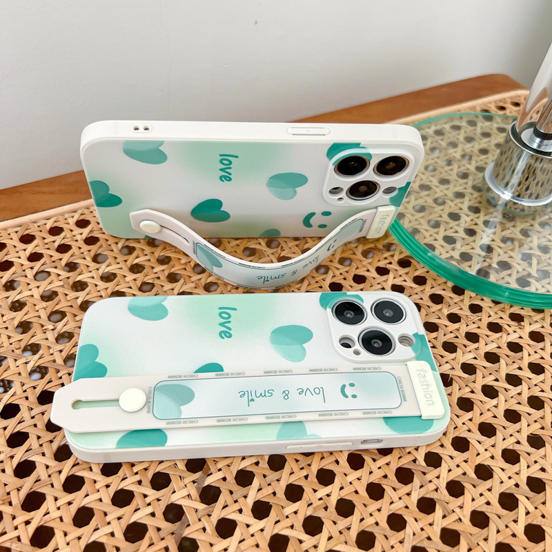 Калъф за телефон с каишка за китка за iPhone 11 12 13 Pro Max Xs Max XR 7 8 Plus SE Rose Flower Fruits Силиконов защитен капак