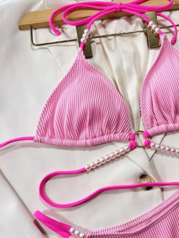 ZRTAK szexi bikini 2023 fürdőruha Push Up fürdőruha tömör strandruha női bikini szettek háromszög bikini Mujer fürdőruha