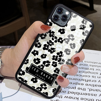 Моден ретро Flower Ted Design-Bakers Phone Case Гумен за iPhone14 13 12 11 Pro Max XS 8 7 6 6S Plus X SE 2020 XR 12Mini case