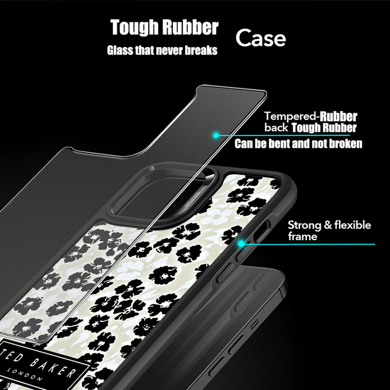 Fashion Retro Flower Ted Design-Bakers Phone Case Rubber for iPhone14 13 12 11 Pro Max XS 8 7 6 6S Plus X SE 2020 XR 12Mini case
