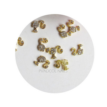 3D Nail Art Rhinestones Charms Crystal Gems Flatback Glass Water Diamond Cool Grils Γυαλιστερά κοσμήματα Αξεσουάρ διακόσμησης νυχιών