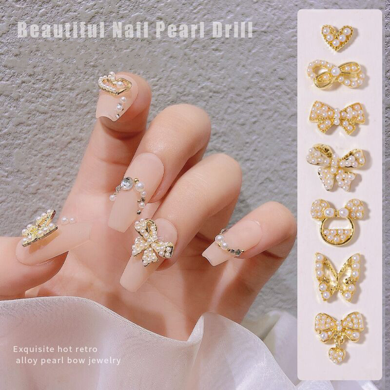 10 vnt Butterfly lydinio dervos nagų dailės papuošalų žavesys 3D drugelis aukso/sidabro cirkonio deimantas „pasidaryk pats“ nagų dailės dekoravimo priedai