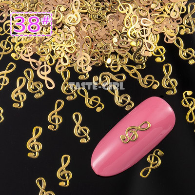 400 τμχ/συσκευασία Halloween Pumpkin Face Witch Spider Web Bat Star Μεταλλικές πούλιες νυχιών Brone Back Nail Art Slice Διακόσμηση Μανικιούρ