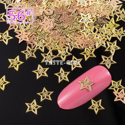 400 τμχ/συσκευασία Halloween Pumpkin Face Witch Spider Web Bat Star Μεταλλικές πούλιες νυχιών Brone Back Nail Art Slice Διακόσμηση Μανικιούρ