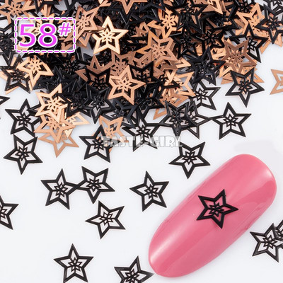 400 τμχ/συσκευασία Halloween Pumpkin Face Witch Spider Web Bat Star Μεταλλικές πούλιες νυχιών Brone Back Nail Art Slice Διακόσμηση Μανικιούρ