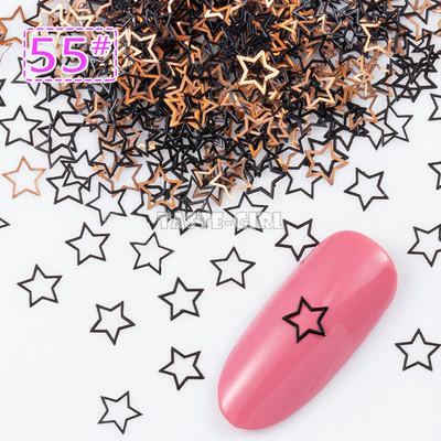 400 τμχ/συσκευασία Halloween Pumpkin Face Witch Spider Web Bat Star Μεταλλικές πούλιες νυχιών Brone Back Nail Art Slice Διακόσμηση Μανικιούρ