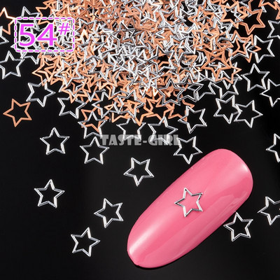 400 τμχ/συσκευασία Halloween Pumpkin Face Witch Spider Web Bat Star Μεταλλικές πούλιες νυχιών Brone Back Nail Art Slice Διακόσμηση Μανικιούρ