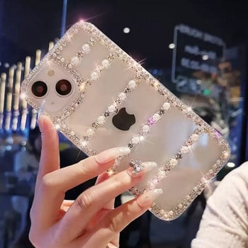 Калъф за телефон Bling Diamond Love Bow за iphone 14 X XR XS 11 13 Pro Max 12 Pro 7Plus 8Plus 5 se 6 s 7 8 Plus SE 2020 + капак