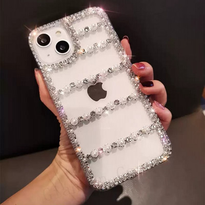 Калъф за телефон Bling Diamond Love Bow за iphone 14 X XR XS 11 13 Pro Max 12 Pro 7Plus 8Plus 5 se 6 s 7 8 Plus SE 2020 + капак