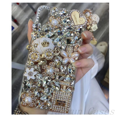 Мек калъф за кола Bling Diamond Pumpkin за iphone 14 X XR XS 11 13 Pro Max 12 Pro 7Plus 8Plus 5 6 s 7 8 Plus SE 2020 + капак