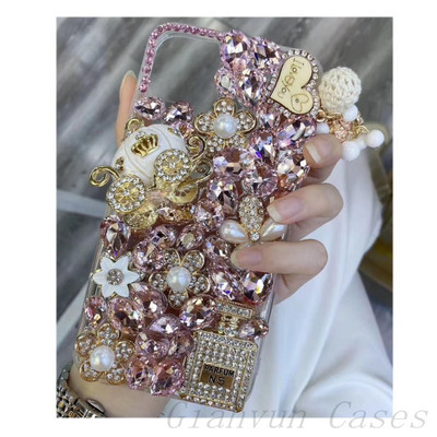 Мек калъф за кола Bling Diamond Pumpkin за iphone 14 X XR XS 11 13 Pro Max 12 Pro 7Plus 8Plus 5 6 s 7 8 Plus SE 2020 + капак