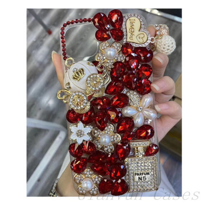 Мек калъф за кола Bling Diamond Pumpkin за iphone 14 X XR XS 11 13 Pro Max 12 Pro 7Plus 8Plus 5 6 s 7 8 Plus SE 2020 + капак