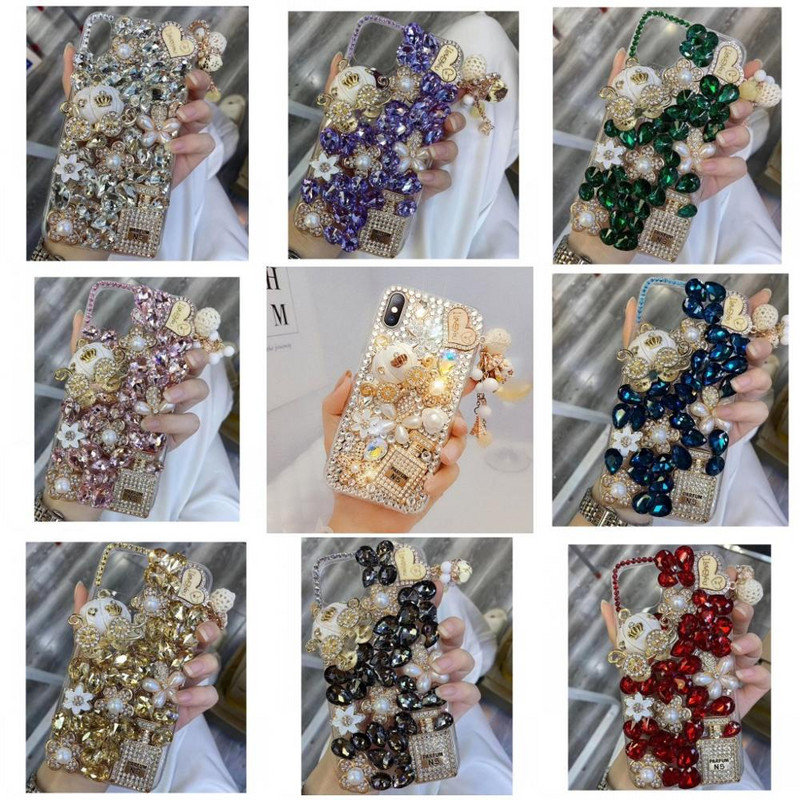 Мек калъф за кола Bling Diamond Pumpkin за iphone 14 X XR XS 11 13 Pro Max 12 Pro 7Plus 8Plus 5 6 s 7 8 Plus SE 2020 + капак