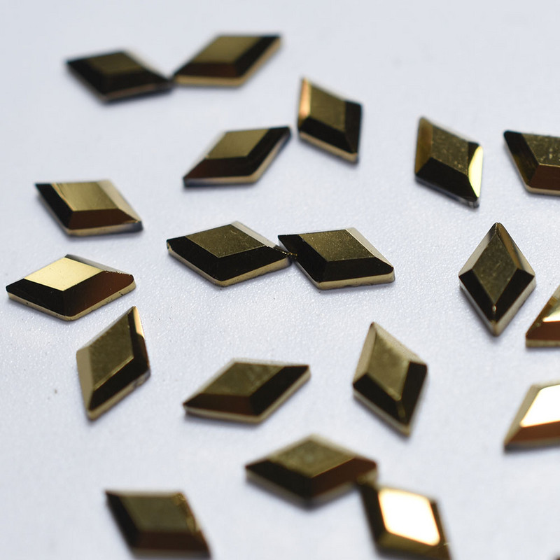 100 db arany lapos hátú szív különleges alakú gyémánt strassz kristály báj Luxus körömdísz drágakövek Díszek Csillogó barkács telefon