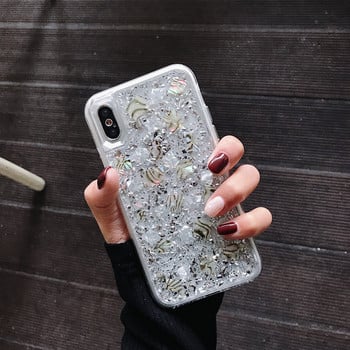 Θήκες τηλεφώνου INS Gold Foil Glitter Flakes για iPhone 14 13 12 11 Pro XS Max SE XR 7 8 Plus Bling Shells Αντικραδασμικό κάλυμμα Armor