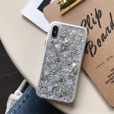 Θήκες τηλεφώνου INS Gold Foil Glitter Flakes για iPhone 14 13 12 11 Pro XS Max SE XR 7 8 Plus Bling Shells Αντικραδασμικό κάλυμμα Armor
