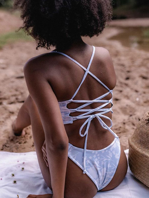 Zrtak Push Up maudymosi kostiumėliai Bikini Seksualus maudymosi kostiumėlis Moteriškas spausdintas maudymosi kostiumėlis Suvarstomas paplūdimio drabužis Sulankstomas moteriškas bikinio rinkinys Paplūdimio apranga