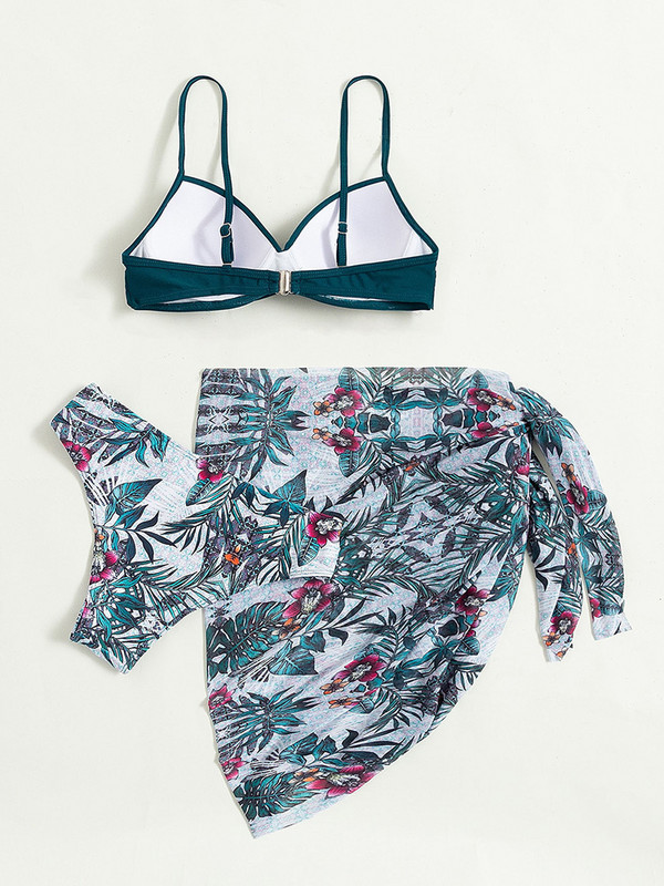 ZRTAK Push Up bikini szexi fürdőruha női fürdőruha 3 részes bikini szettek fürdőruhák brazil bikini strandruha nyomtatott fedők