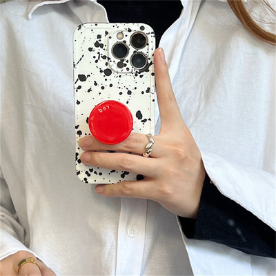 Κορεατική τέχνη αισθητική Ζωγραφική Splash ink Αγγλικά γράμματα μαλακή θήκη για iPhone 13 12 11 Pro Max XS Max XR X 7 8 Plus