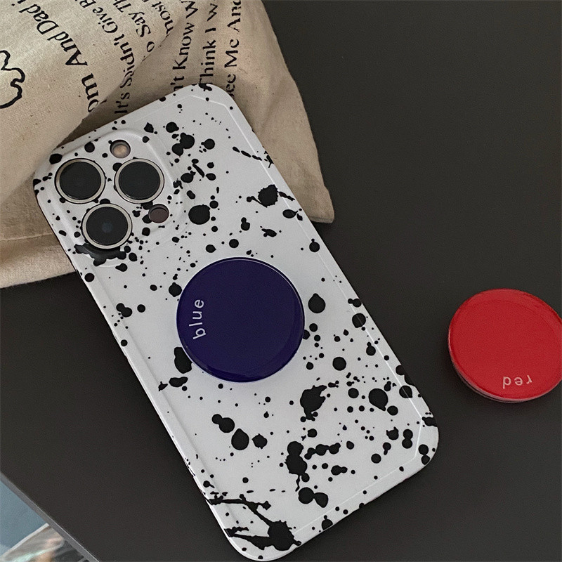 Κορεατική τέχνη αισθητική Ζωγραφική Splash ink Αγγλικά γράμματα μαλακή θήκη για iPhone 13 12 11 Pro Max XS Max XR X 7 8 Plus