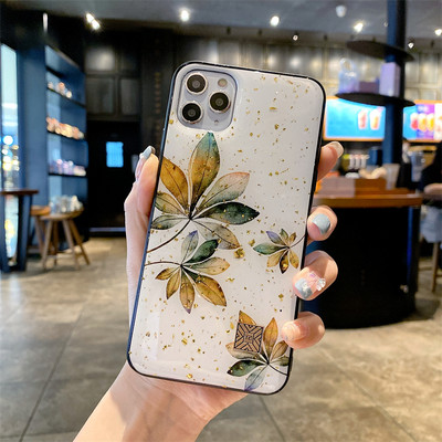 Шикозен сладък анимационен аниме Ленивец Леопард Силиконов калъф за iPhone 14 13 12 11 Pro Xs Max Mini SE X XR 7 8 Plus Glitter Gold Cover