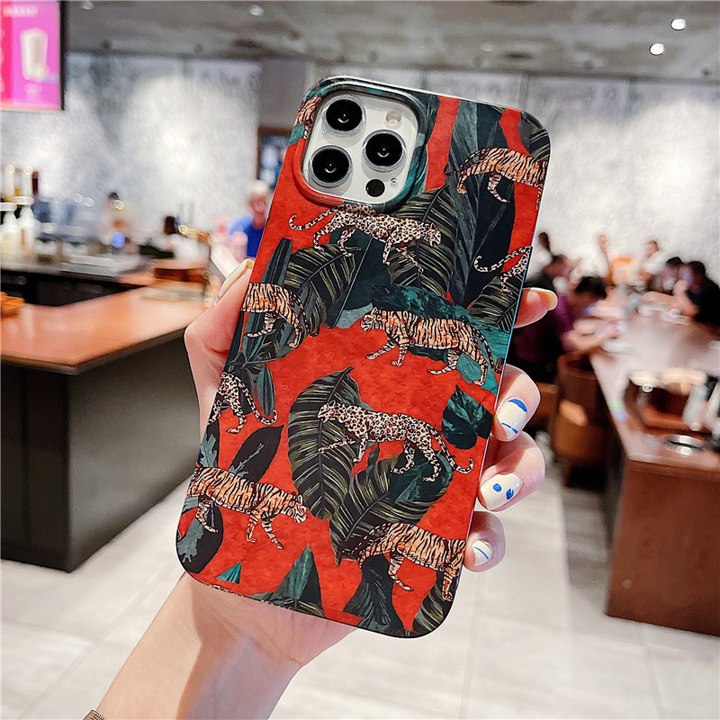 Luksuzna zaštitna maska Tiger Leopard otporna na udarce za iphone 12 Pro Max 7 8 Plus 11 XR X XS mekani silikonski branik preslatka životinjska maska