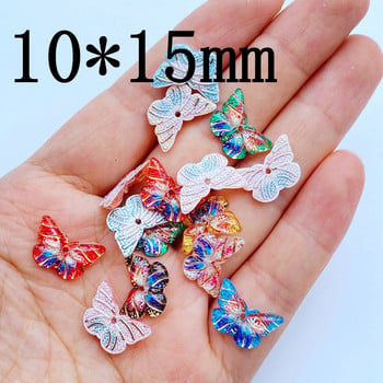 50 τμχ Kawaii Cartoon Butterfly Nail Rhinestones Πολύτιμοι λίθοι Glitter Ακρυλικά Nail Art Κοσμήματα Μανικιούρ Νυχιών Διακόσμηση Αξεσουάρ