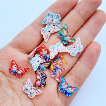 50 τμχ Kawaii Cartoon Butterfly Nail Rhinestones Πολύτιμοι λίθοι Glitter Ακρυλικά Nail Art Κοσμήματα Μανικιούρ Νυχιών Διακόσμηση Αξεσουάρ