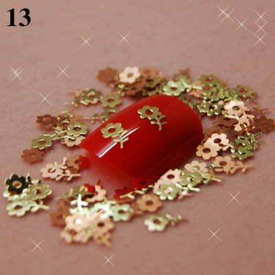Több mint 700db/csomag One Style, Arany Nail Art fém matrica dekoráció, fém matrica + kiváló minőségű K21
