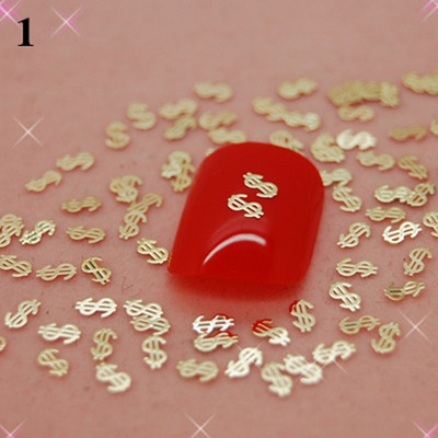 Több mint 700db/csomag One Style, Arany Nail Art fém matrica dekoráció, fém matrica + kiváló minőségű K21