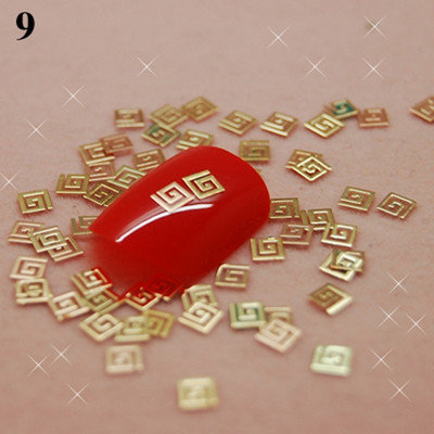 Több mint 700db/csomag One Style, Arany Nail Art fém matrica dekoráció, fém matrica + kiváló minőségű K21