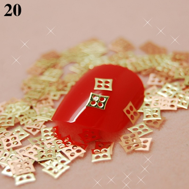 Повече от 700 бр./пакет Един стил, налични златисти декорации с метални ...