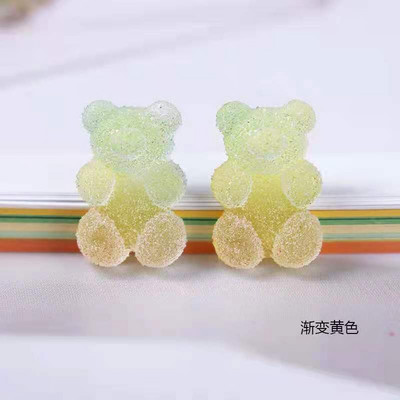 10 τμχ/Παρτίδα 3D Nail Art Charms Clear Resin Jelly Bear Διακοσμητικά νυχιών DIY Decor Nails Decor Πολυτελή Σχέδιο αξεσουάρ νυχιών 2022