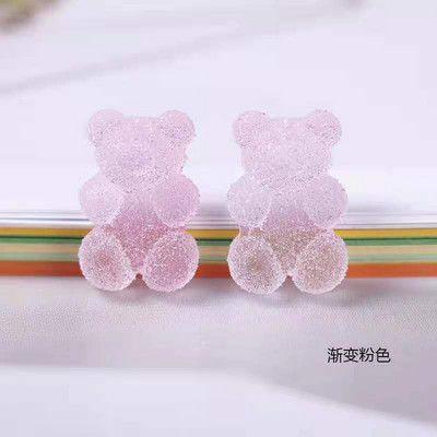 10 τμχ/Παρτίδα 3D Nail Art Charms Clear Resin Jelly Bear Διακοσμητικά νυχιών DIY Decor Nails Decor Πολυτελή Σχέδιο αξεσουάρ νυχιών 2022