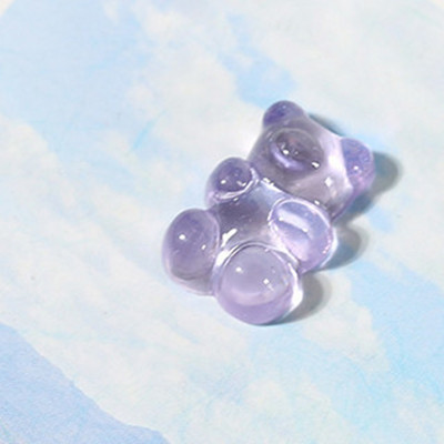 10 τμχ/Παρτίδα 3D Nail Art Charms Clear Resin Jelly Bear Διακοσμητικά νυχιών DIY Decor Nails Decor Πολυτελή Σχέδιο αξεσουάρ νυχιών 2022
