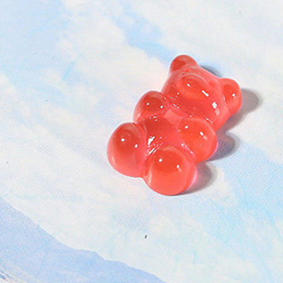 10 τμχ/Παρτίδα 3D Nail Art Charms Clear Resin Jelly Bear Διακοσμητικά νυχιών DIY Decor Nails Decor Πολυτελή Σχέδιο αξεσουάρ νυχιών 2022