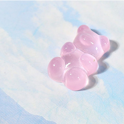10 τμχ/Παρτίδα 3D Nail Art Charms Clear Resin Jelly Bear Διακοσμητικά νυχιών DIY Decor Nails Decor Πολυτελή Σχέδιο αξεσουάρ νυχιών 2022